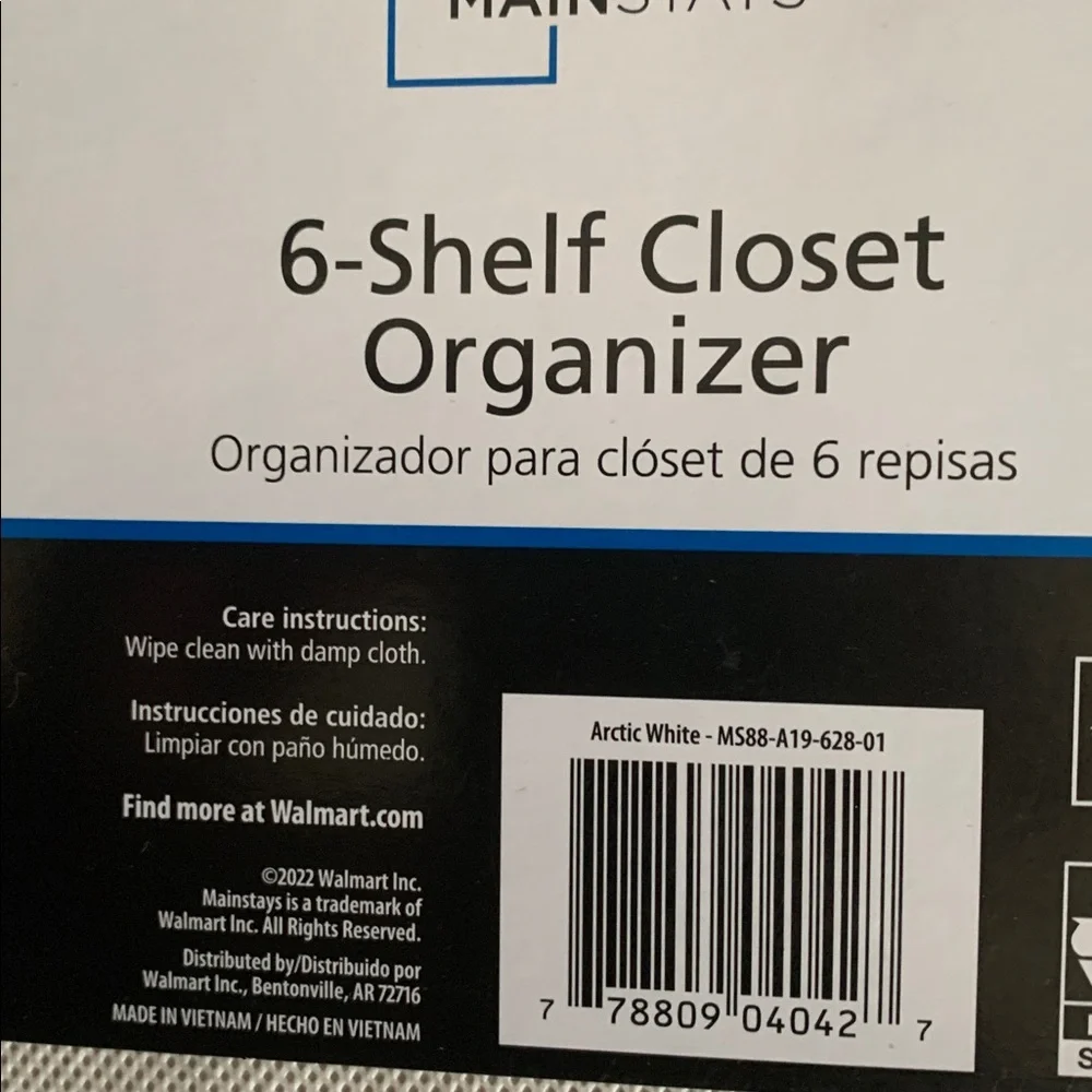 6 shelf closet organizer